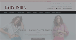 Desktop Screenshot of ladyindia.com