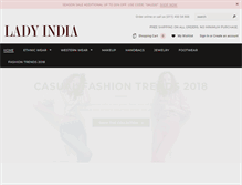 Tablet Screenshot of ladyindia.com